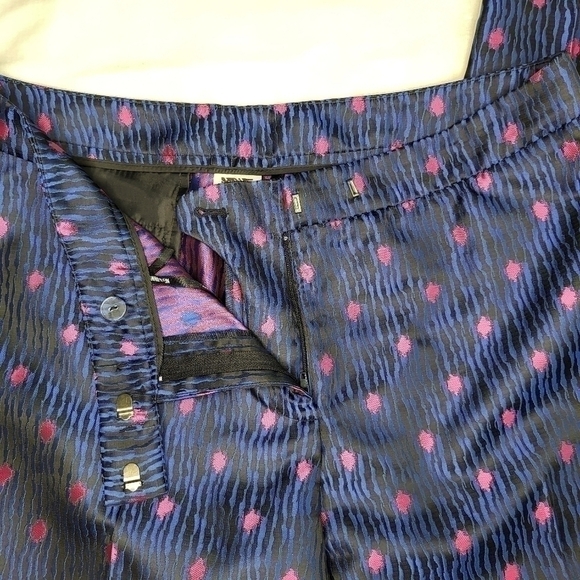 ANNE Klein Ankle Pants. Shimmery Pink and Blue. Very Beautiful. Ladies Size 6 - Picture 6 of 14